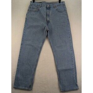 VTG Levi's 505 Regular Fit Straight Leg Paper Tag Jeans Men's 36x30 Light Wash